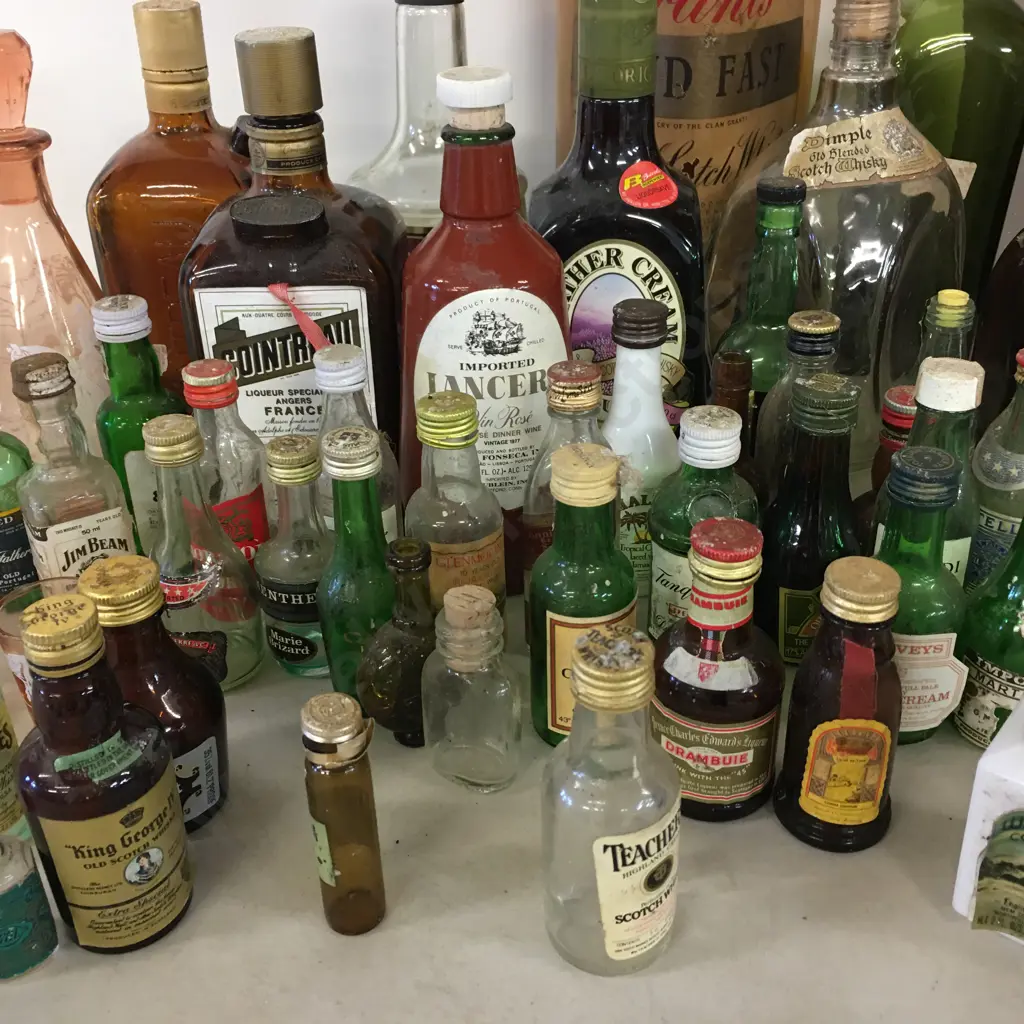 Collection Of Alcohol Advertising Bottles & Decanter Image 1++